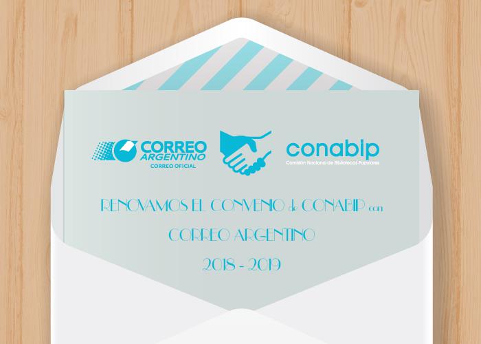 Renovación de Convenio entre la CONABIP y el Correo Argentino. 